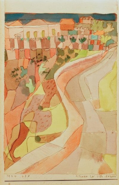 Street near Villa Mazzaro by Paul Klee